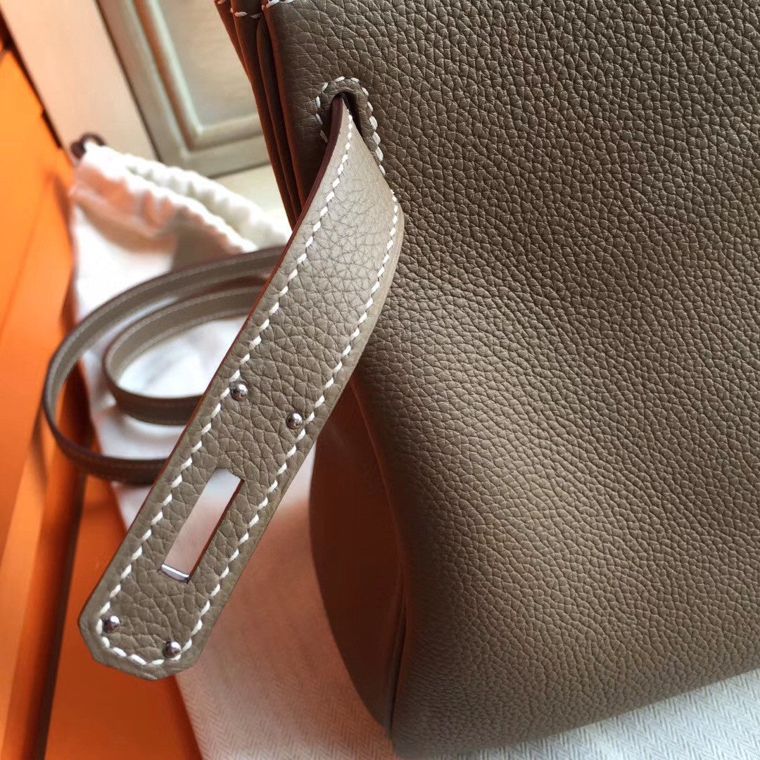Hermes Gris Touterelle Kelly 28 cm Togo Palladium Hardware