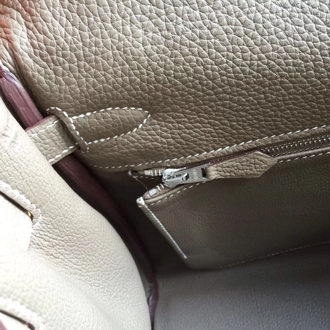 Hermes Gris Touterelle Kelly 28 cm Togo Palladium Hardware