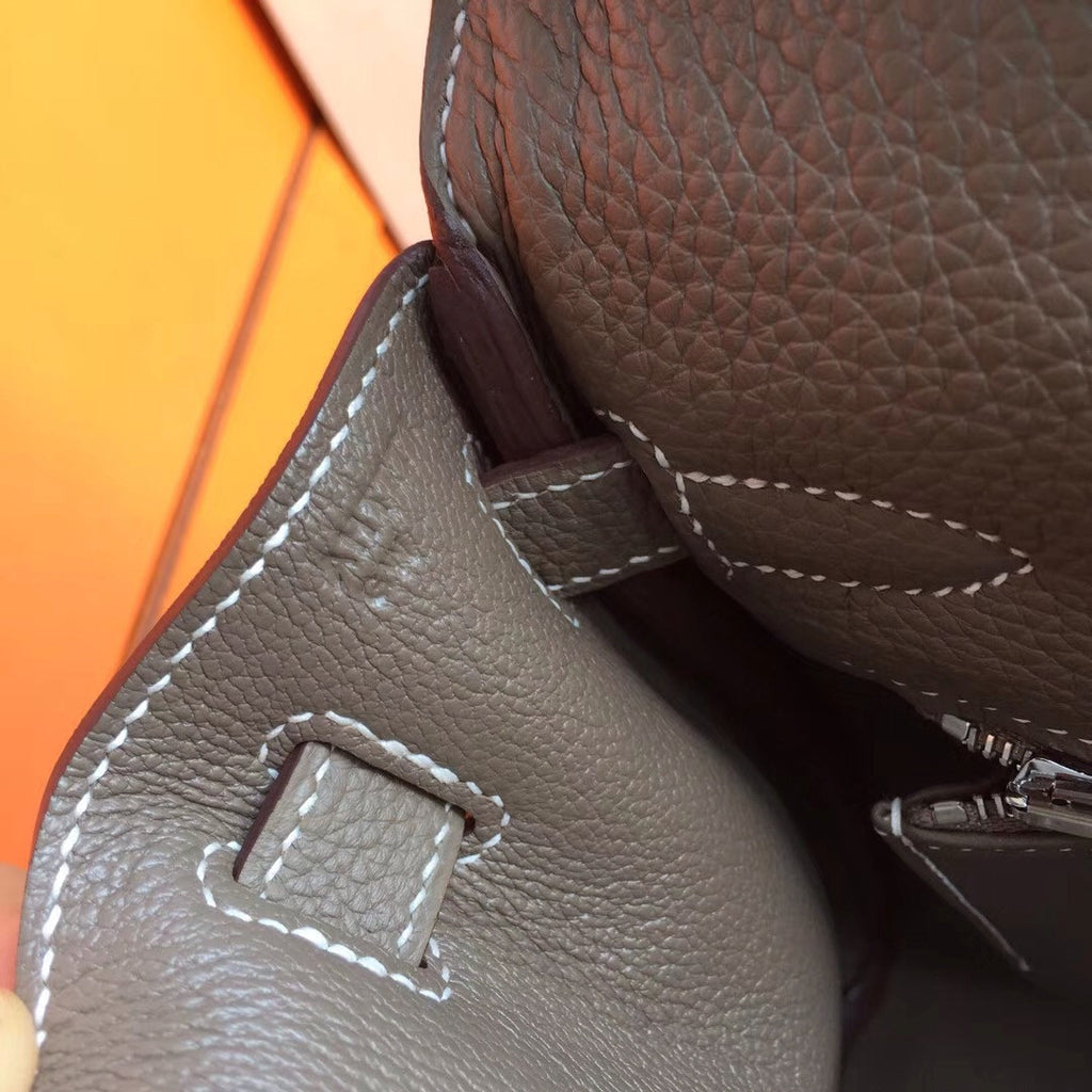 Hermes Gris Touterelle Kelly 28 cm Togo Palladium Hardware