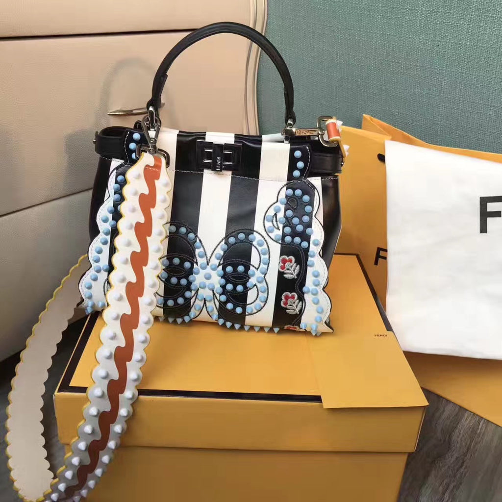 Fendi PEEKABOO Multicolored canvas bag Code: 8BN2449GPF09DE