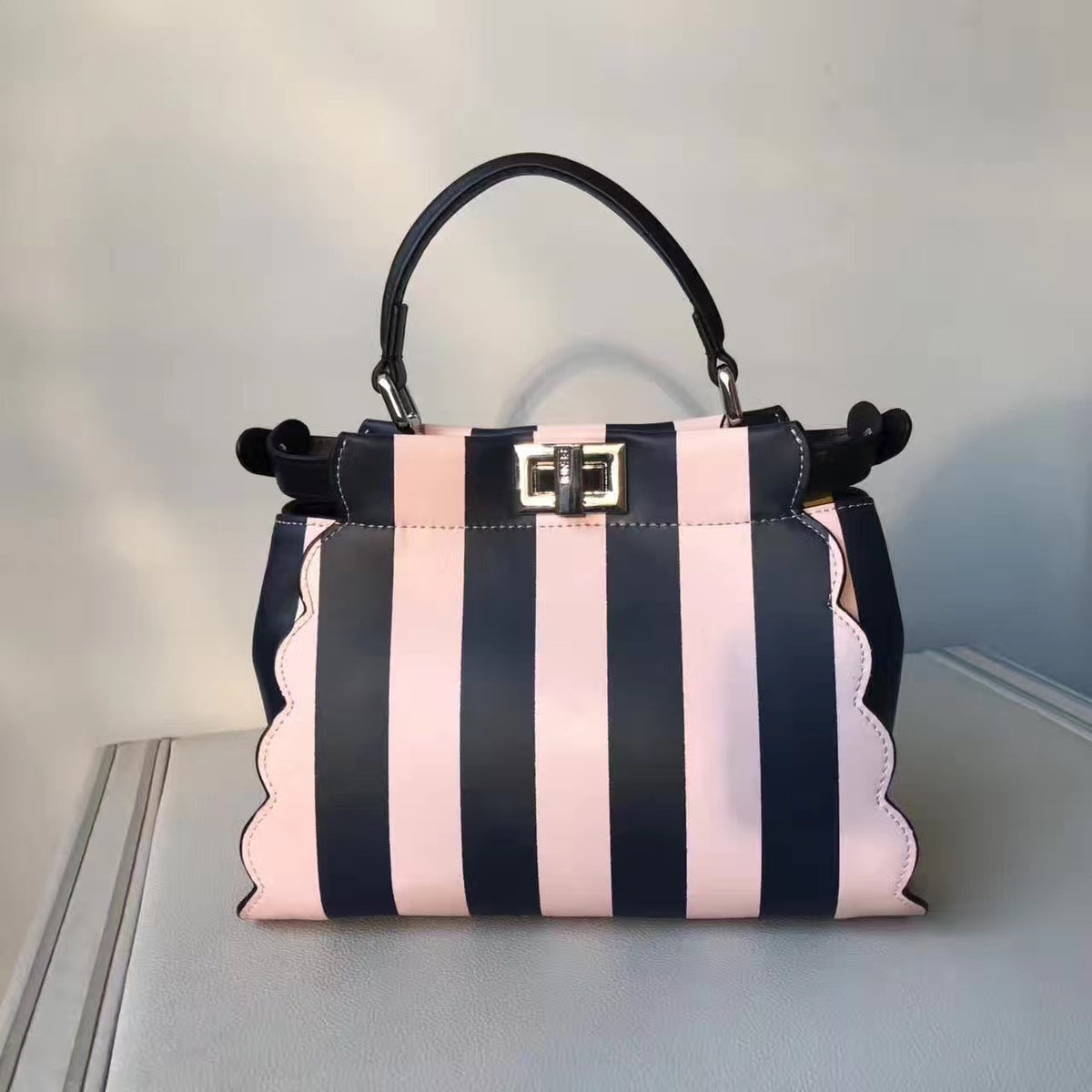Fendi PEEKABOO Multicolored canvas bag Code: 8BN2449GPF09DE
