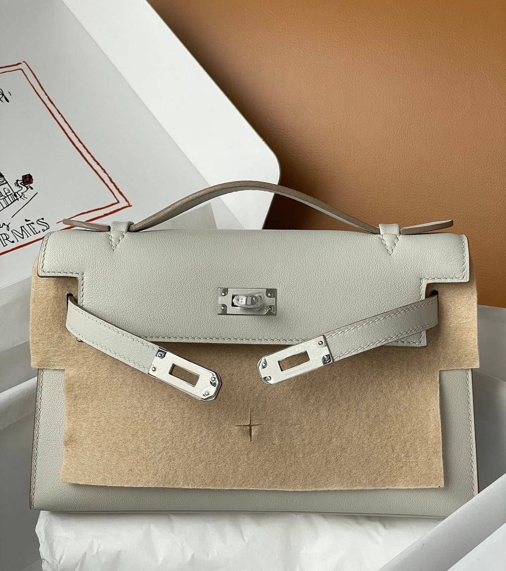 Hermès Gris Perle Mini Kelly Swift Palladium Hardware