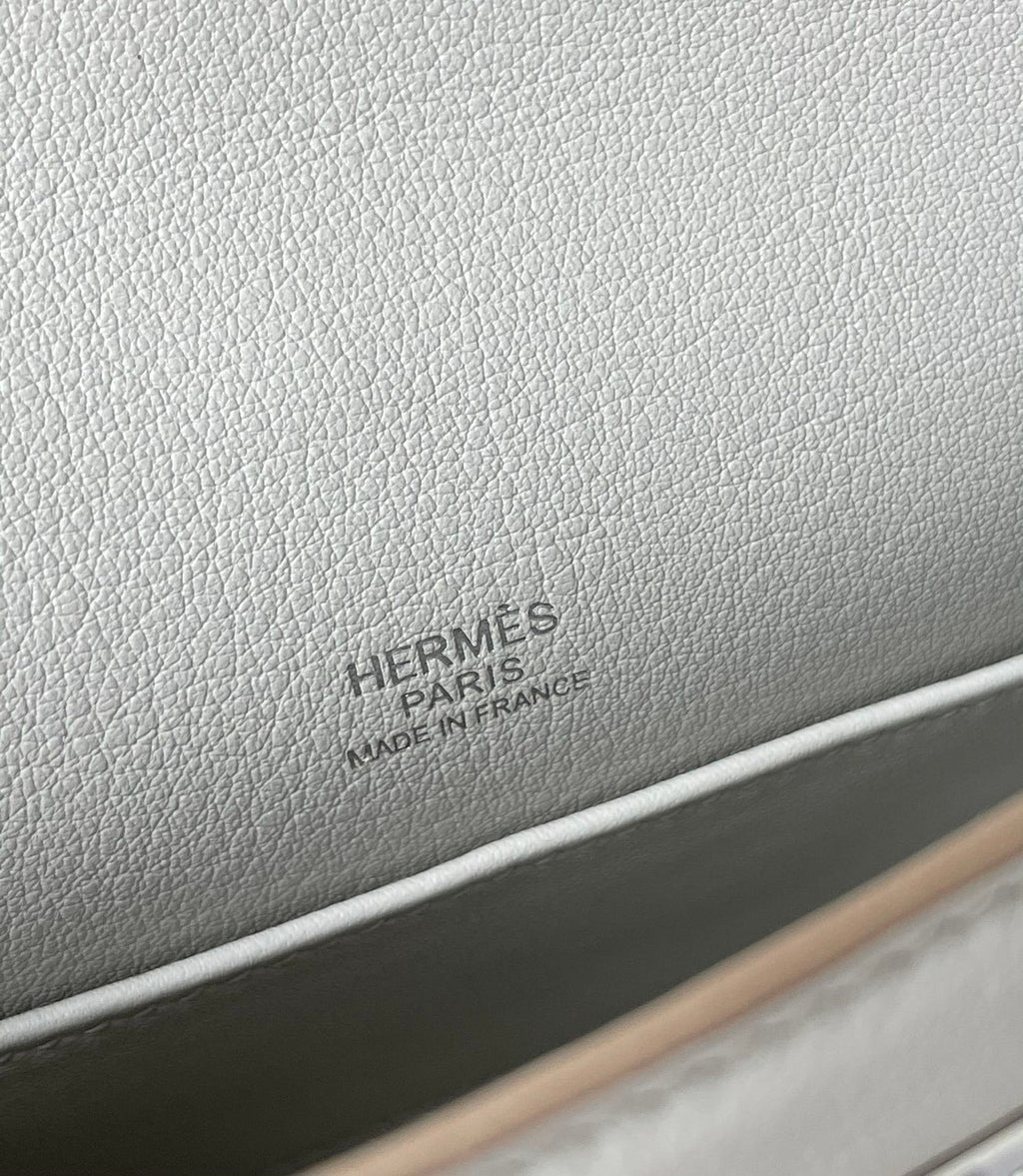 Hermès Gris Perle Mini Kelly Swift Palladium Hardware