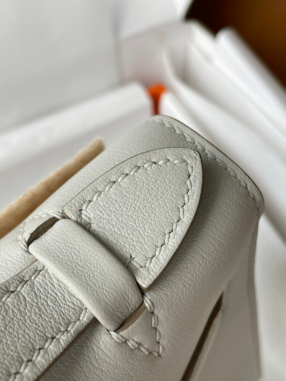 Hermès Gris Perle Mini Kelly Swift Palladium Hardware