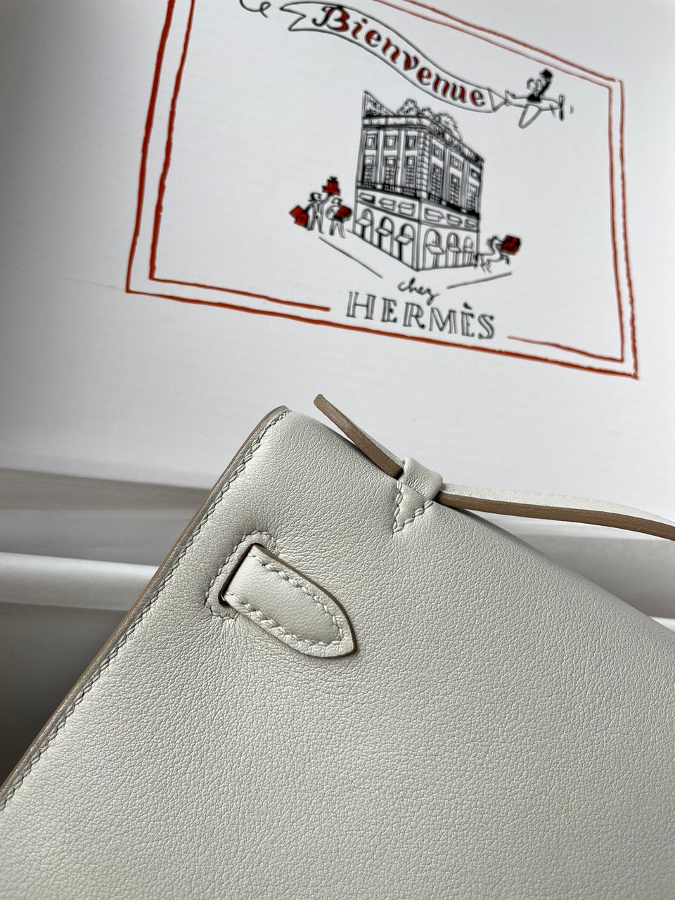 Hermès Gris Perle Mini Kelly Swift Palladium Hardware