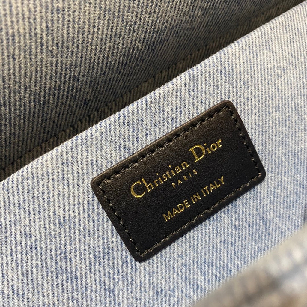 Christian Dior LADY D-JOY BAG Blue Cannage Denim