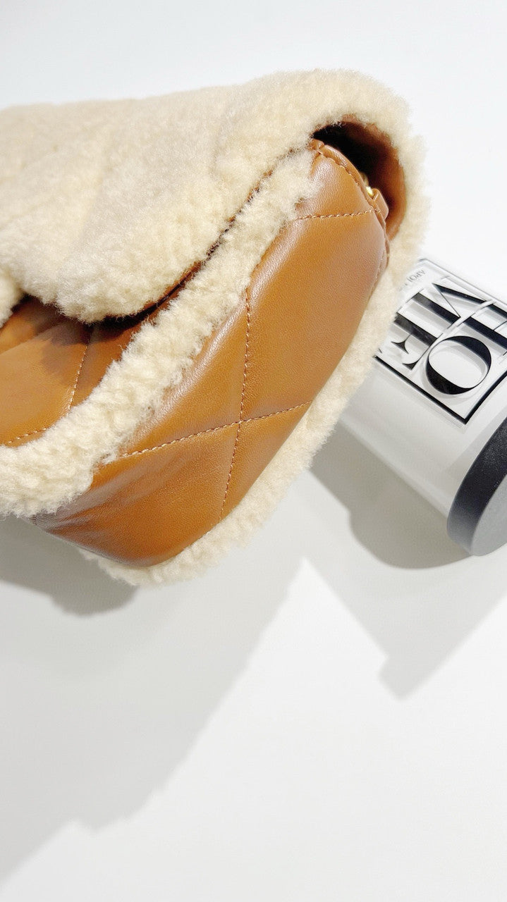 Chanel Large Shearling Lambskin FLAP BAG