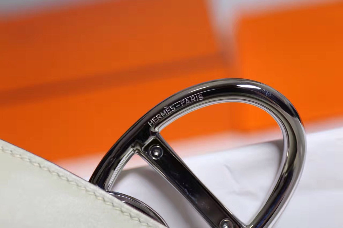 Hermes Egée Clutch Grey Crocodile