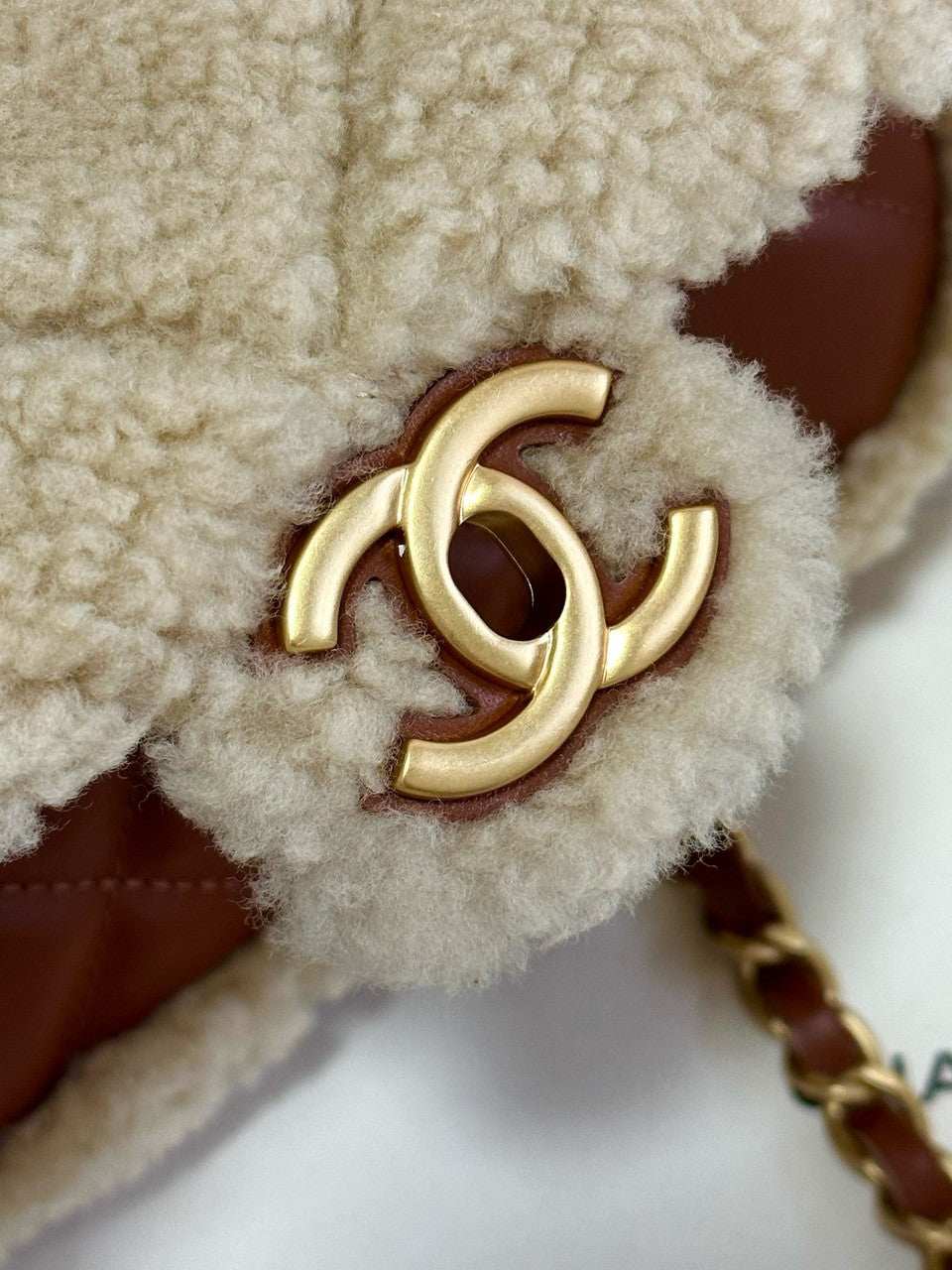 Chanel Small Shearling Lambskin FLAP BAG