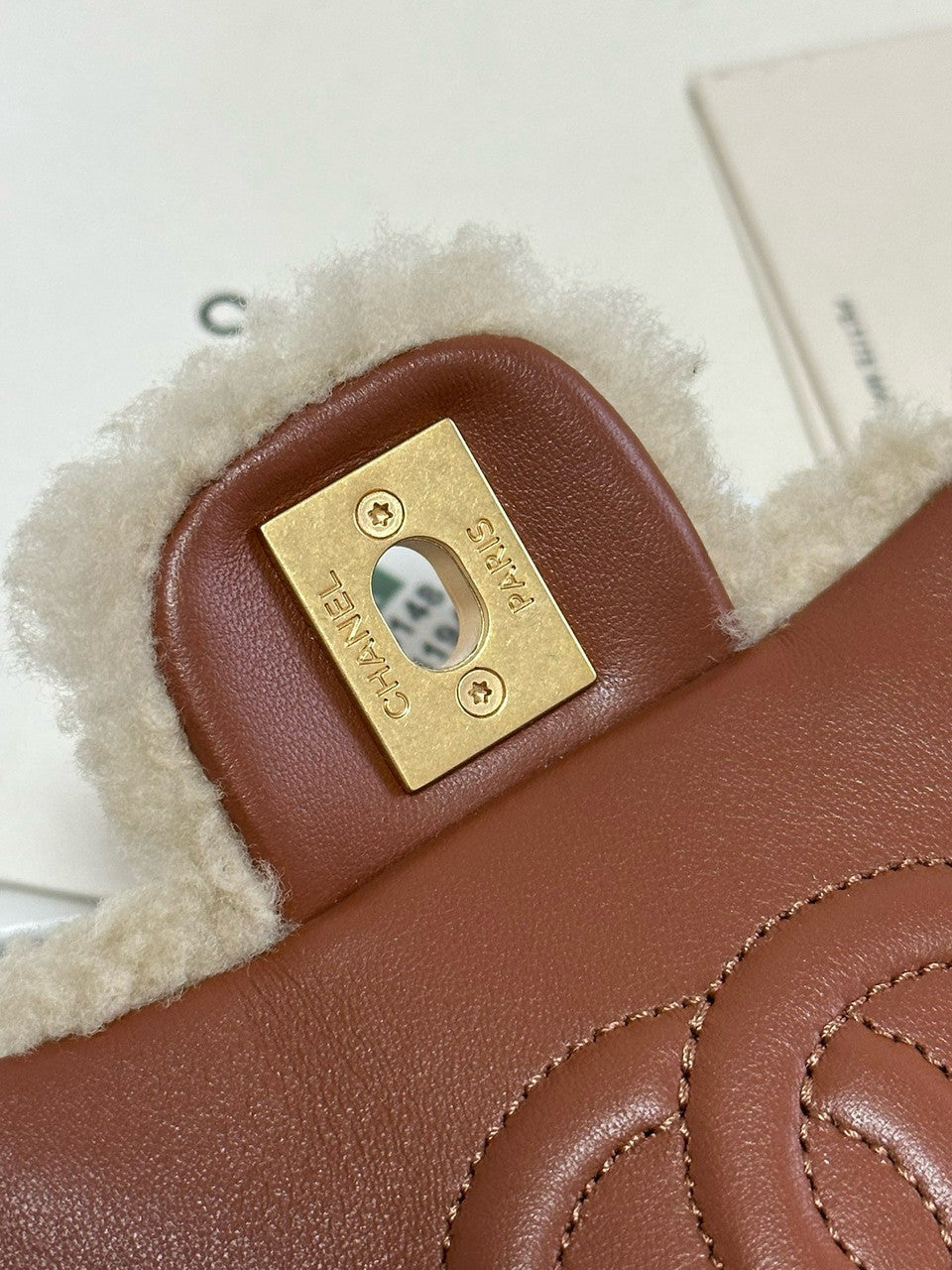 Chanel Small Shearling Lambskin FLAP BAG