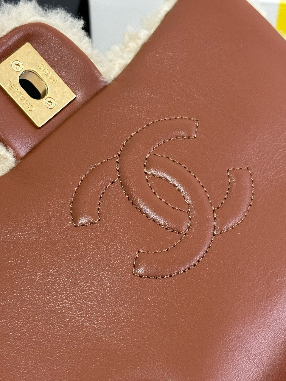 Chanel Small Shearling Lambskin FLAP BAG
