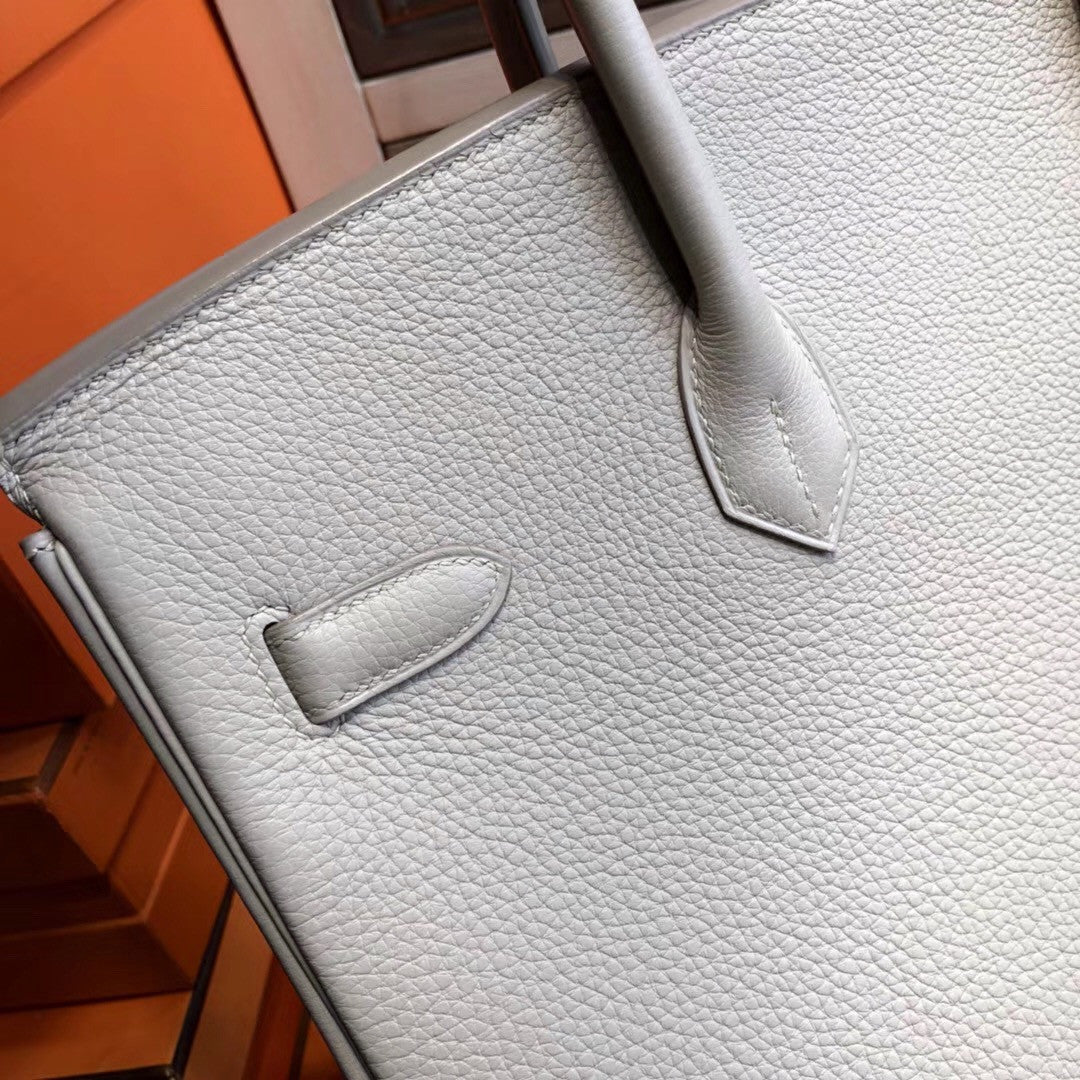 Hermès 80 Gris Perle Birkin 35  Togo Leather Gold Hardware