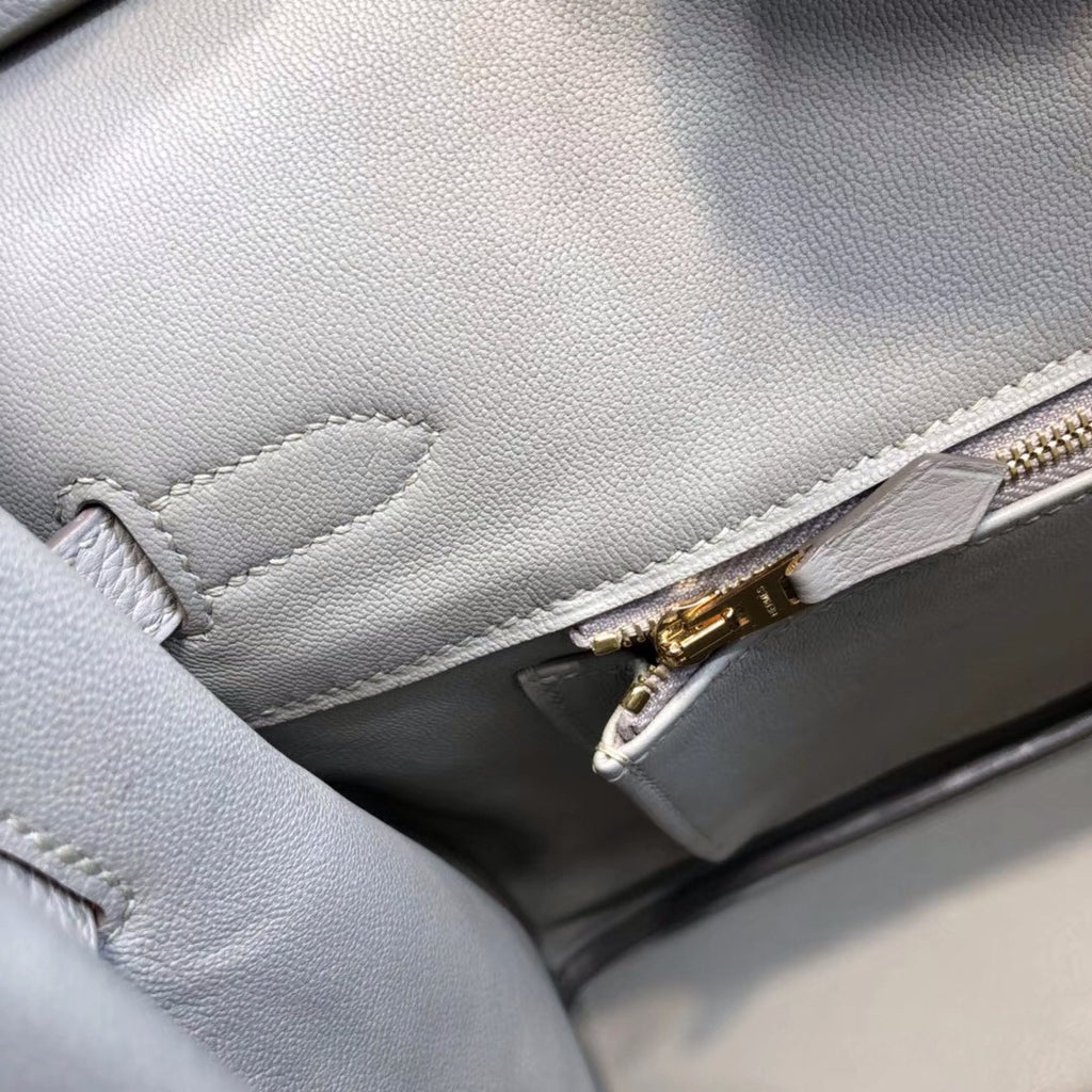 Hermès 80 Gris Perle Birkin 35  Togo Leather Gold Hardware