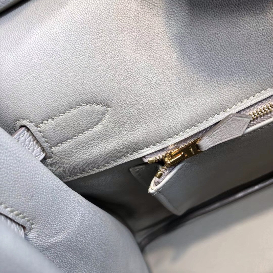 Hermès 80 Gris Perle Birkin 35  Togo Leather Gold Hardware