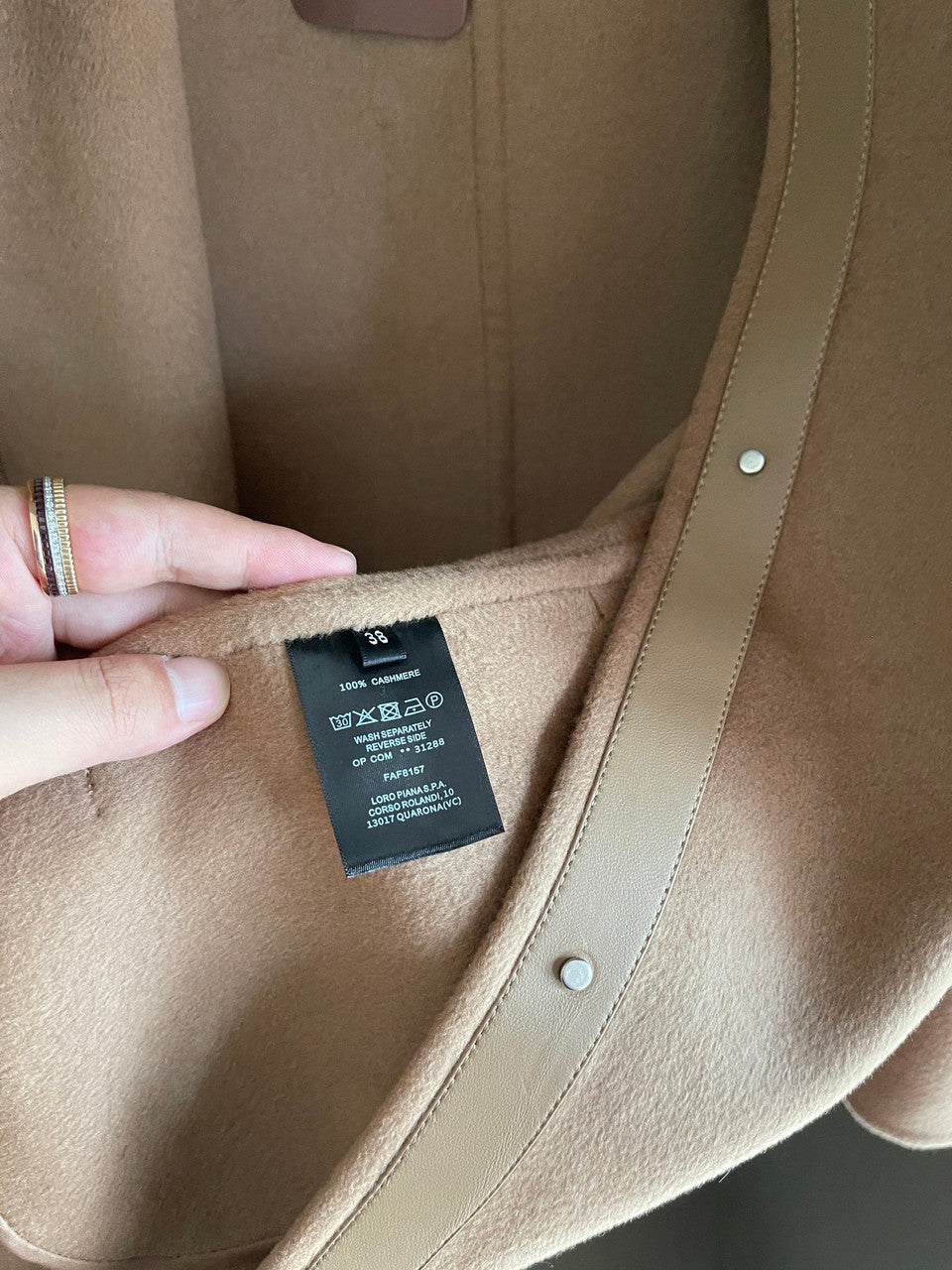 Loro Piana Roaden Coat  Baby Cashmere Strawberry Frosting