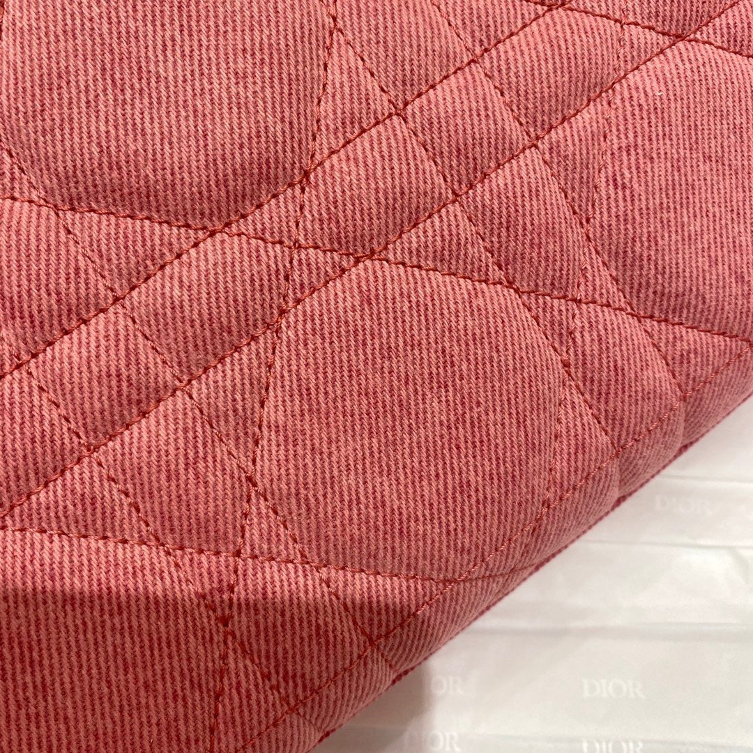 Christian Dior LADY D-JOY BAG Pink Cannage Denim