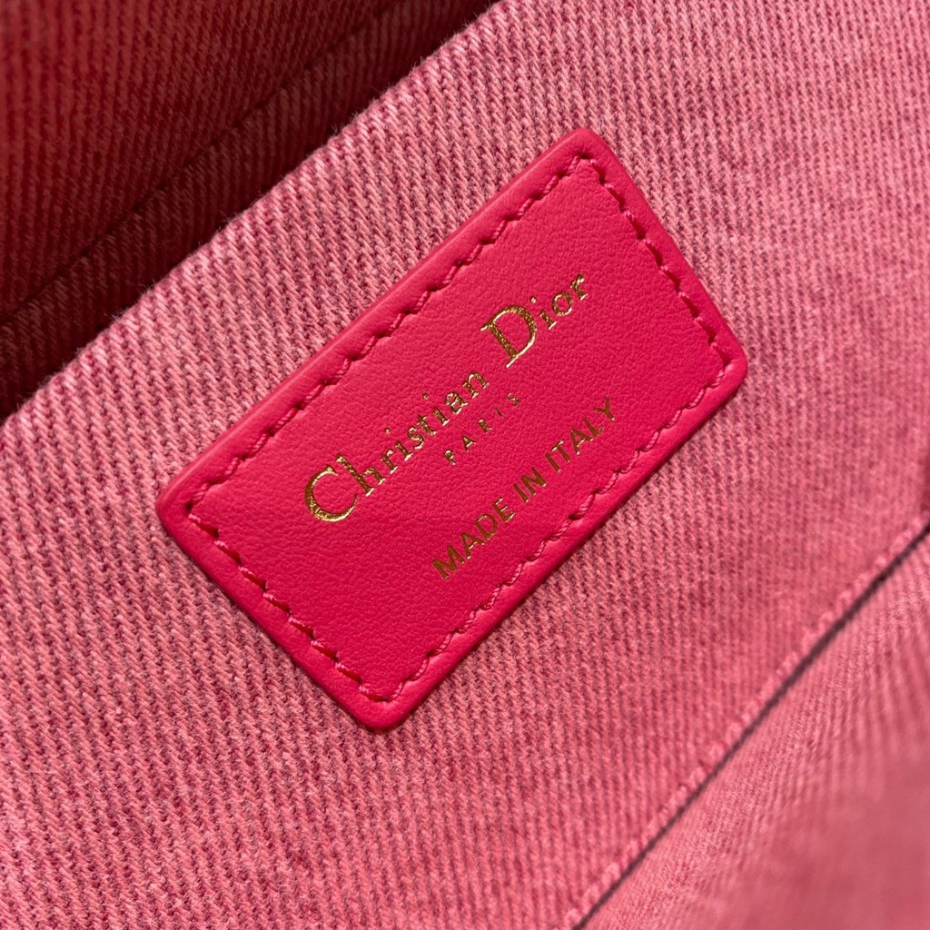 Christian Dior LADY D-JOY BAG Pink Cannage Denim
