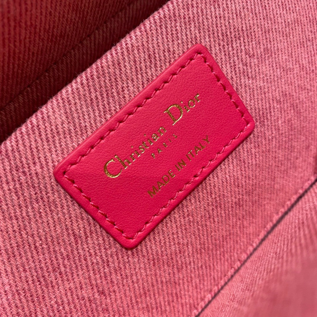 Christian Dior LADY D-JOY BAG Pink Cannage Denim