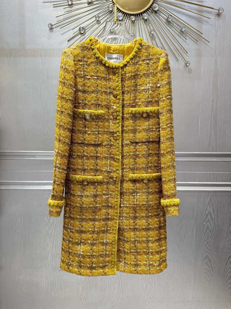 CHANEL 2023/24 MÉTIERS D’ART YELLOW COAT