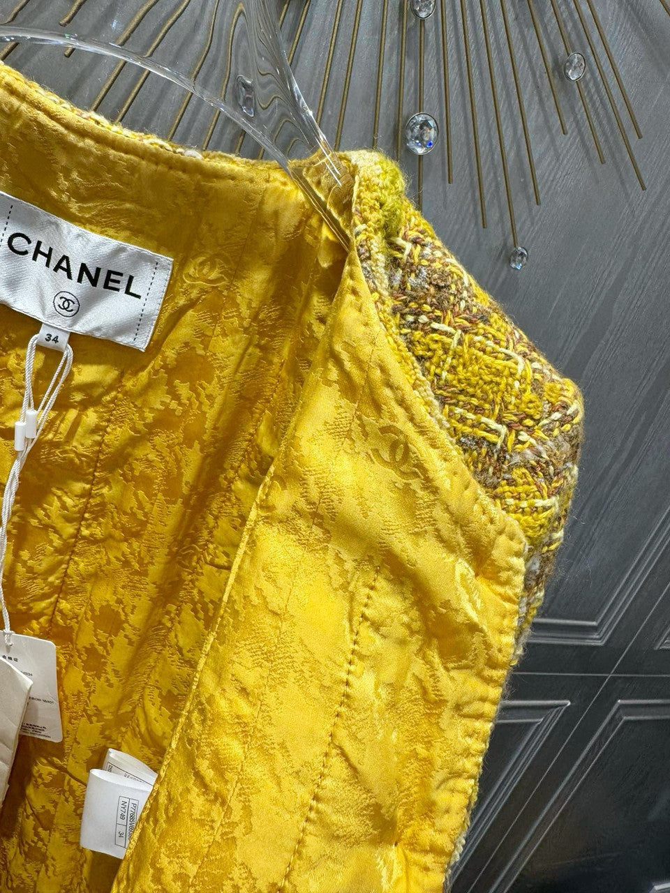 CHANEL 2023/24 MÉTIERS D’ART YELLOW COAT