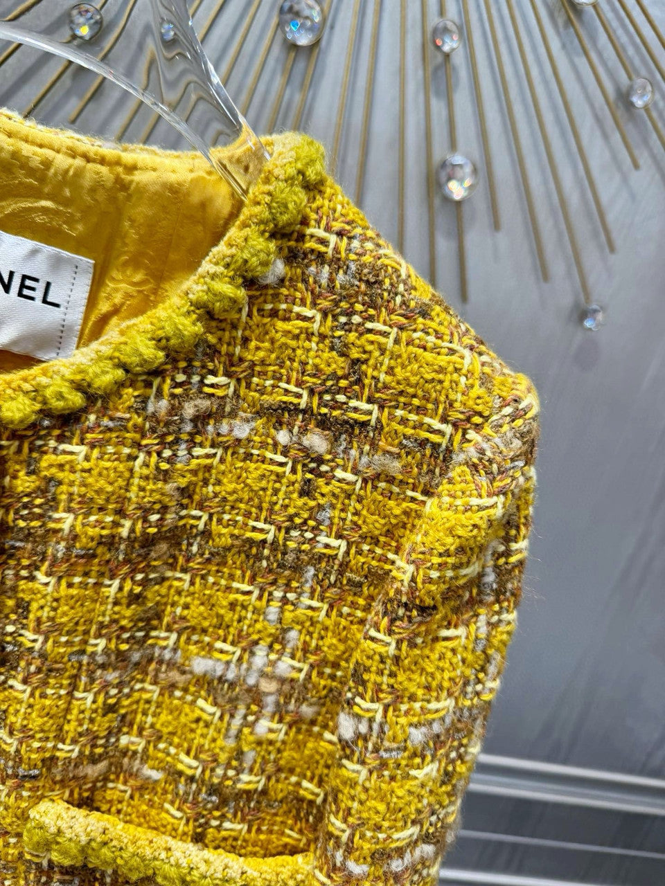 CHANEL 2023/24 MÉTIERS D’ART YELLOW COAT