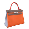 Hermes Special Order 4 colours Kelly 28 cm Epsom Palladium Hardware