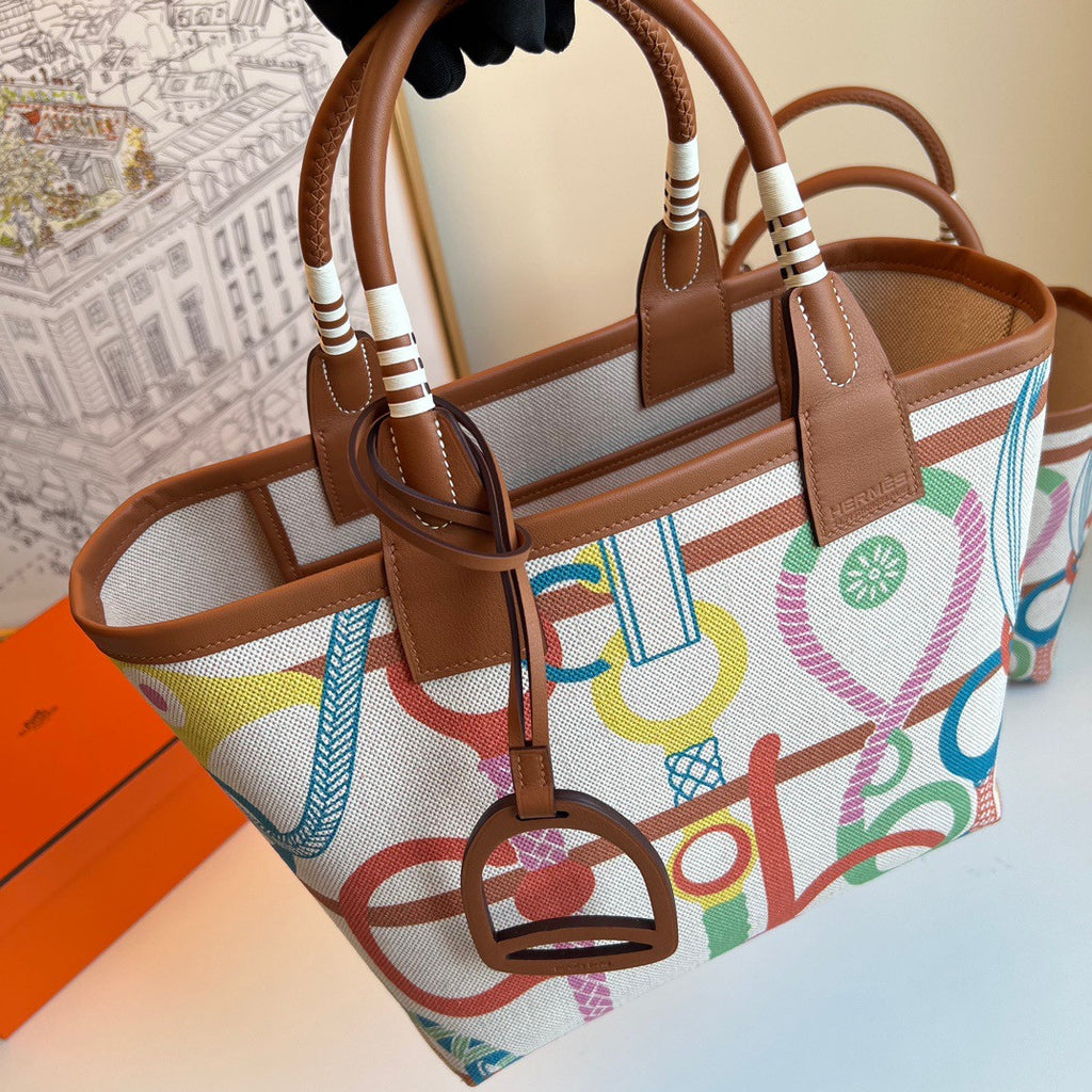 Hermes Steeple 25 bag Cuivre / Lime / Écru / Beige / Gold