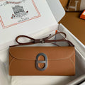 HERMÈS Chaine d'Ancre To Go wallet in Gold Epsom leather with Palladium hardware
