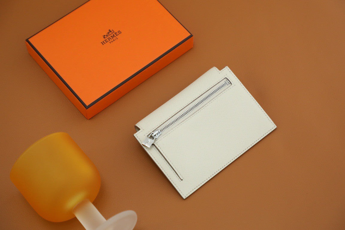 Kelly Pocket Compact wallet Craie