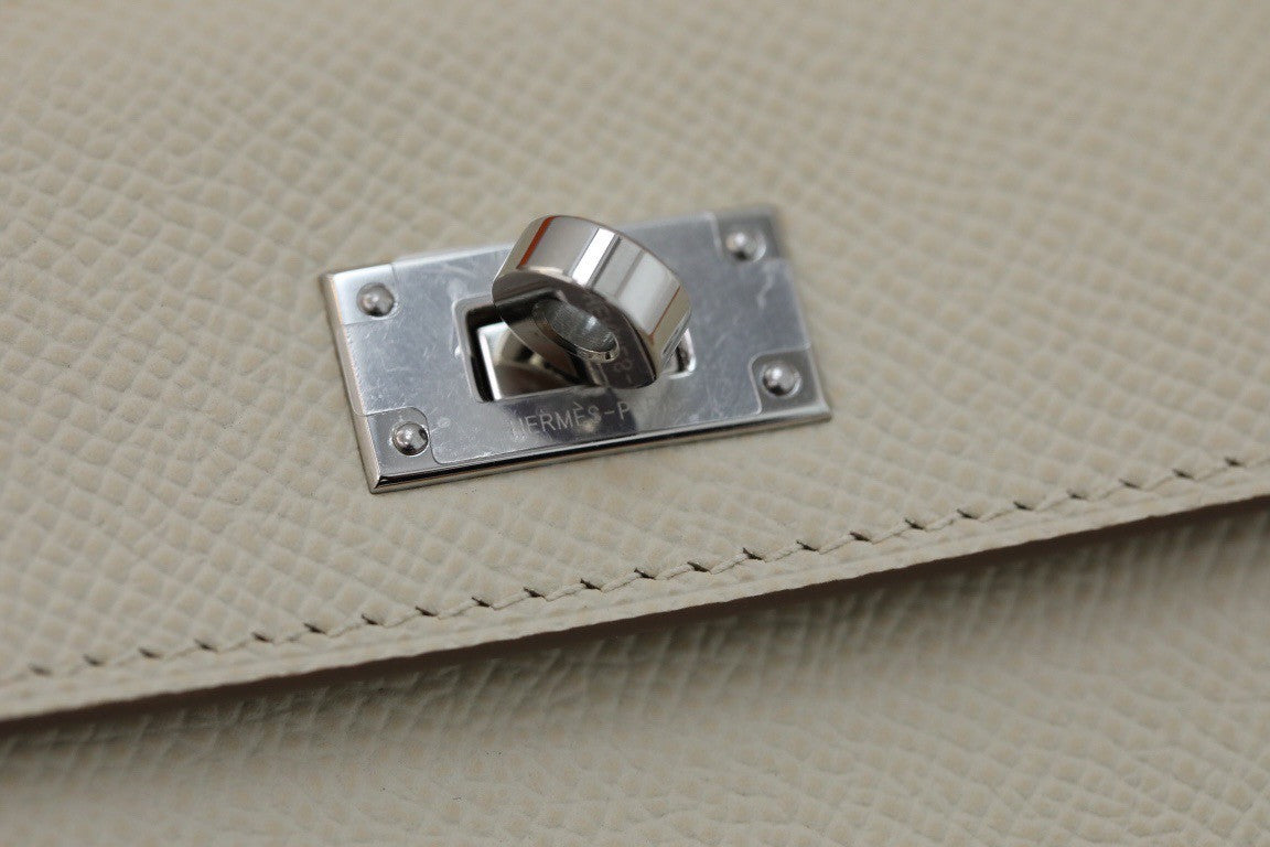 Kelly Pocket Compact wallet Craie