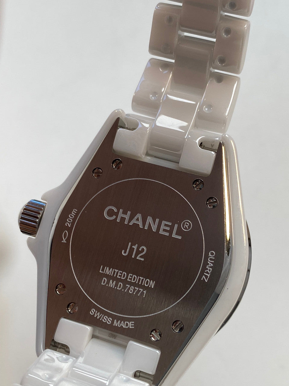 CHANEL LIMITED EDITION J12 PINK LIGHT 33 MM