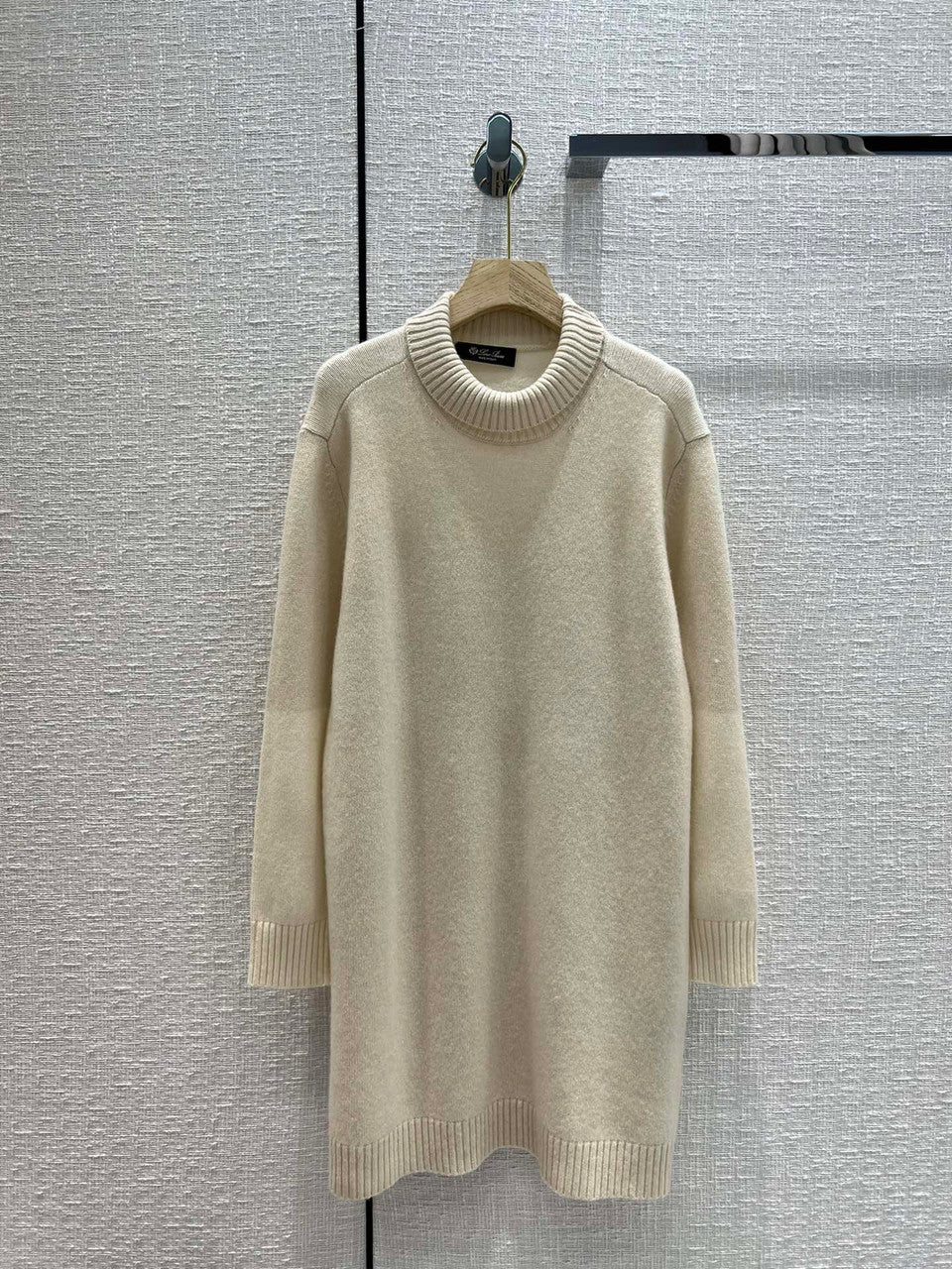 Loro Piana Grassmoor Dress  Baby Cashmere Natural Melange/nougat