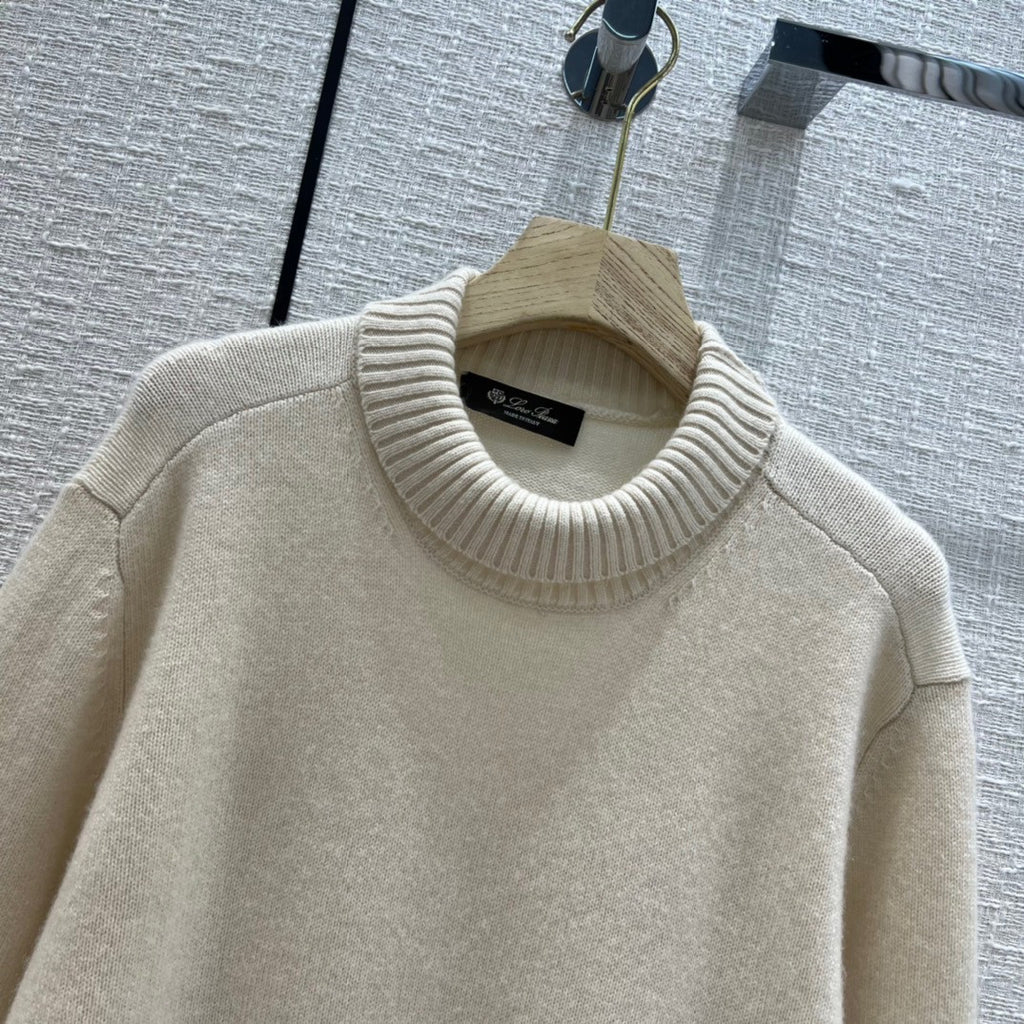 Loro Piana Grassmoor Dress  Baby Cashmere Natural Melange/nougat