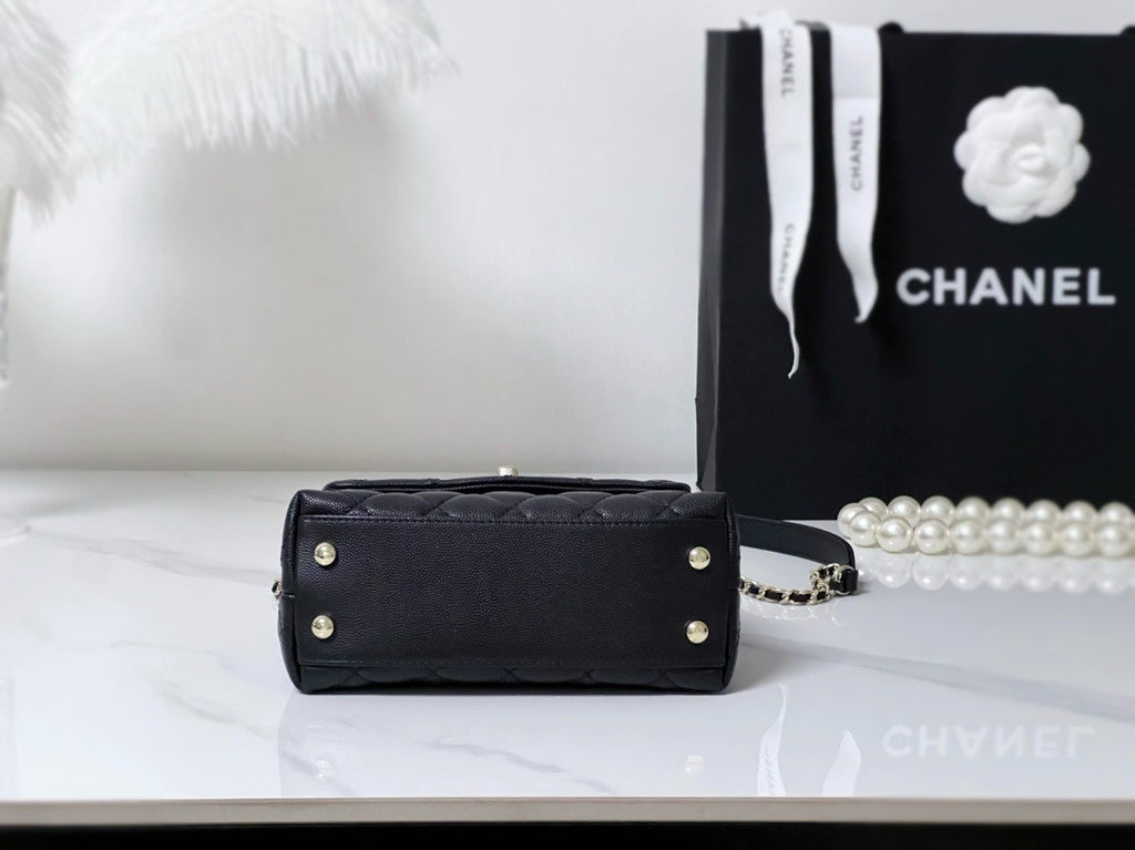 Chanel MINI FLAP BAG WITH TOP LIZARD HANDLE 2024