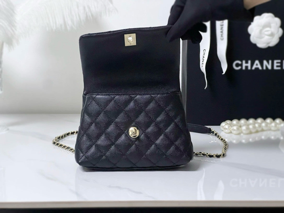 Chanel MINI FLAP BAG WITH TOP LIZARD HANDLE 2024