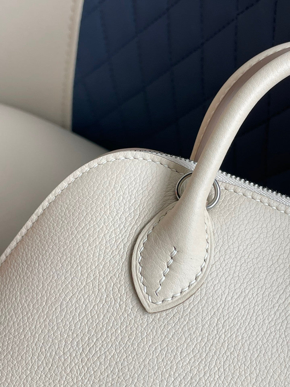 Hermes Bolide 1923 mini bag Craie