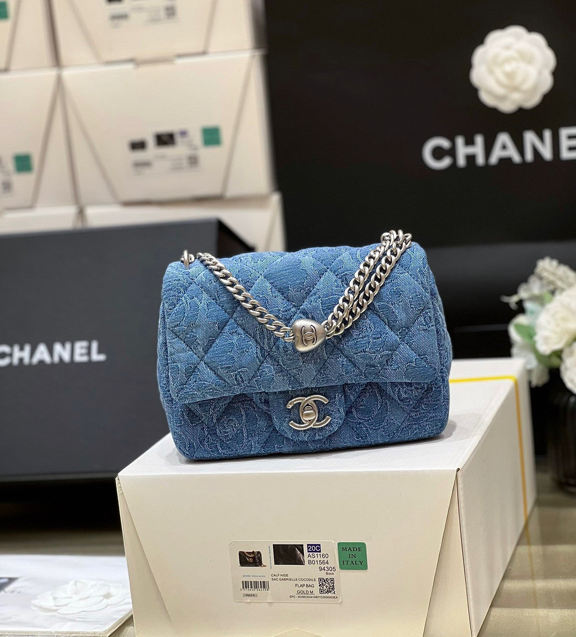 Chanel Denim MINI FLAP BAG SS2023