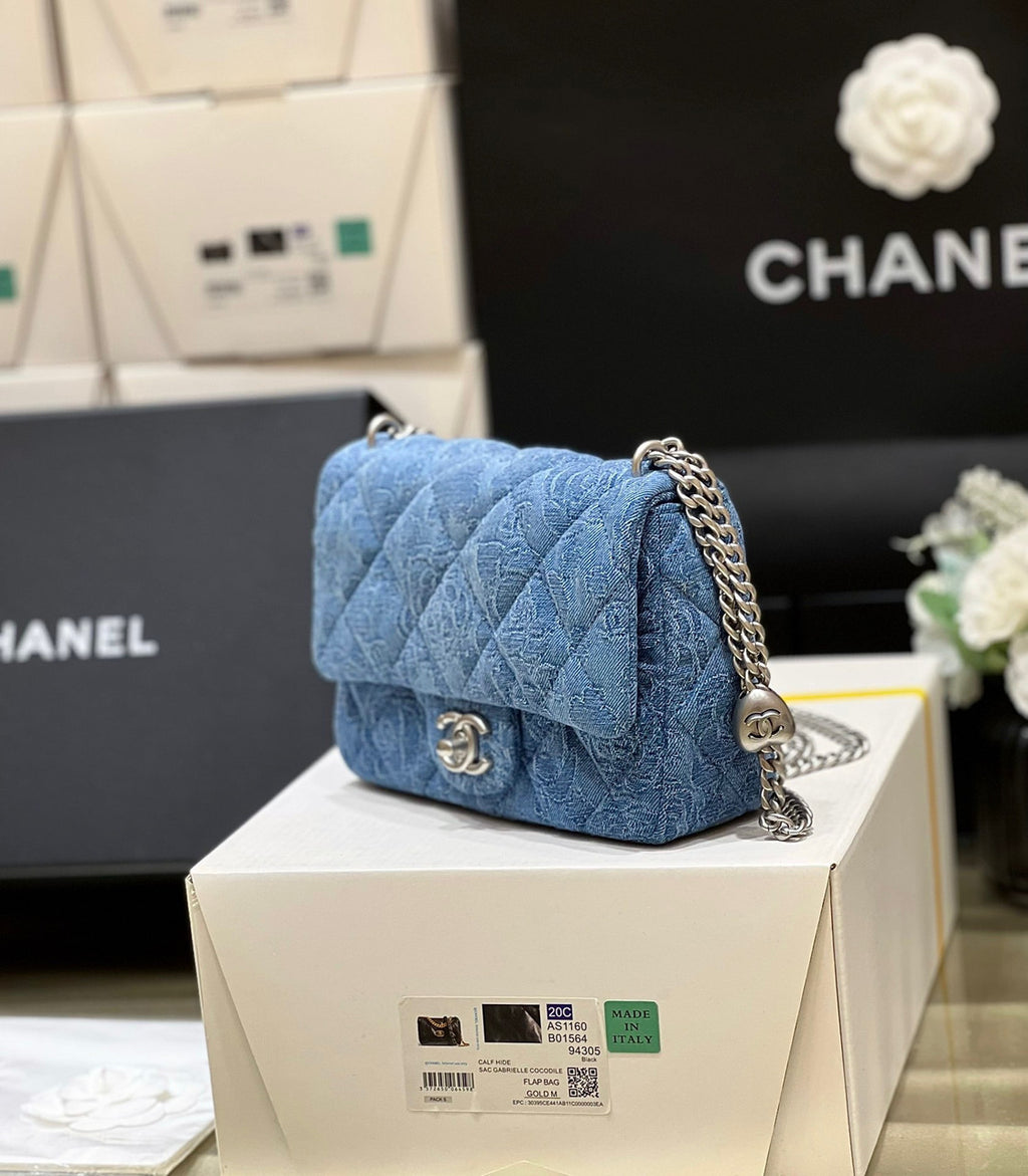 Chanel Denim MINI FLAP BAG SS2023