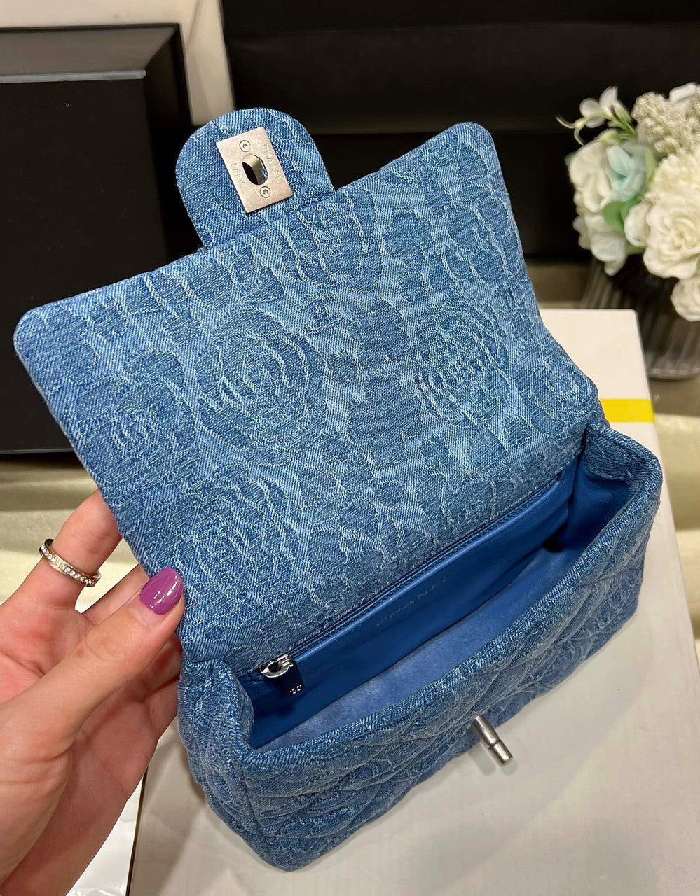 Chanel Denim MINI FLAP BAG SS2023