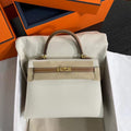 Hermes Special Order Craie/Gold Kelly 25 cm Epsom Gold Hardware