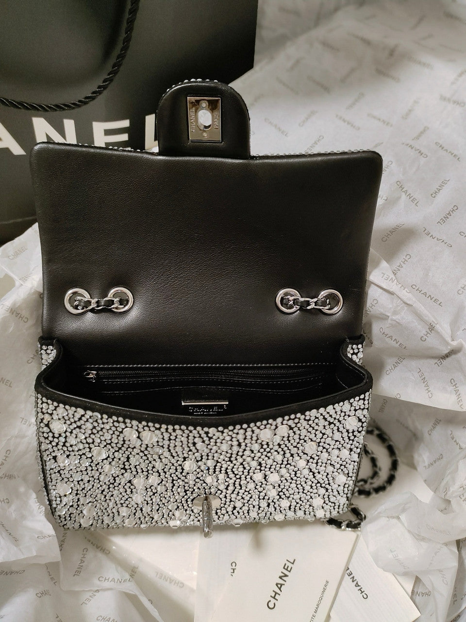 Chanel CRYSTAL MINI FLAP BAG 24S