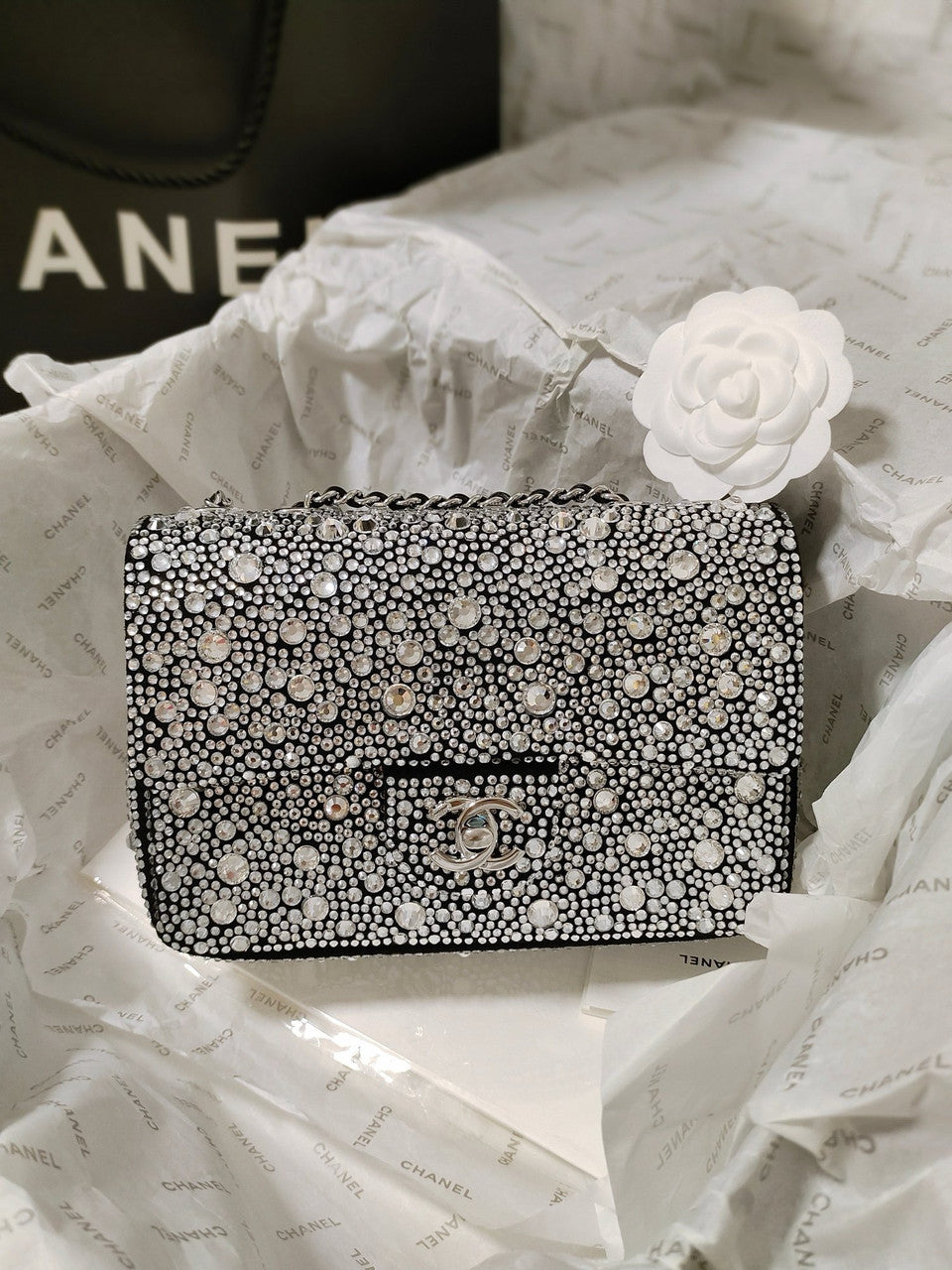 Chanel CRYSTAL MINI FLAP BAG 24S