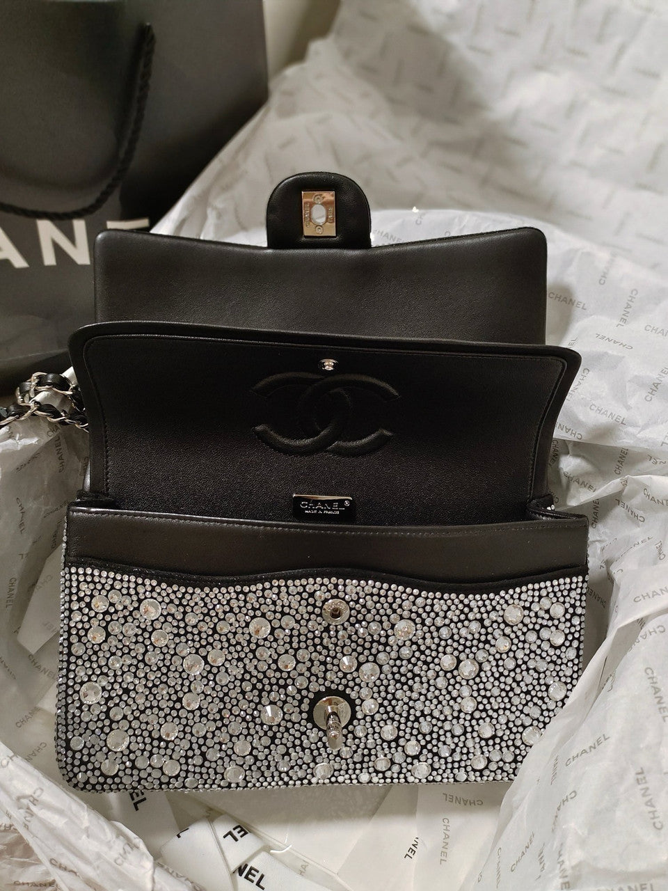 Chanel CRYSTAL FLAP BAG 24S