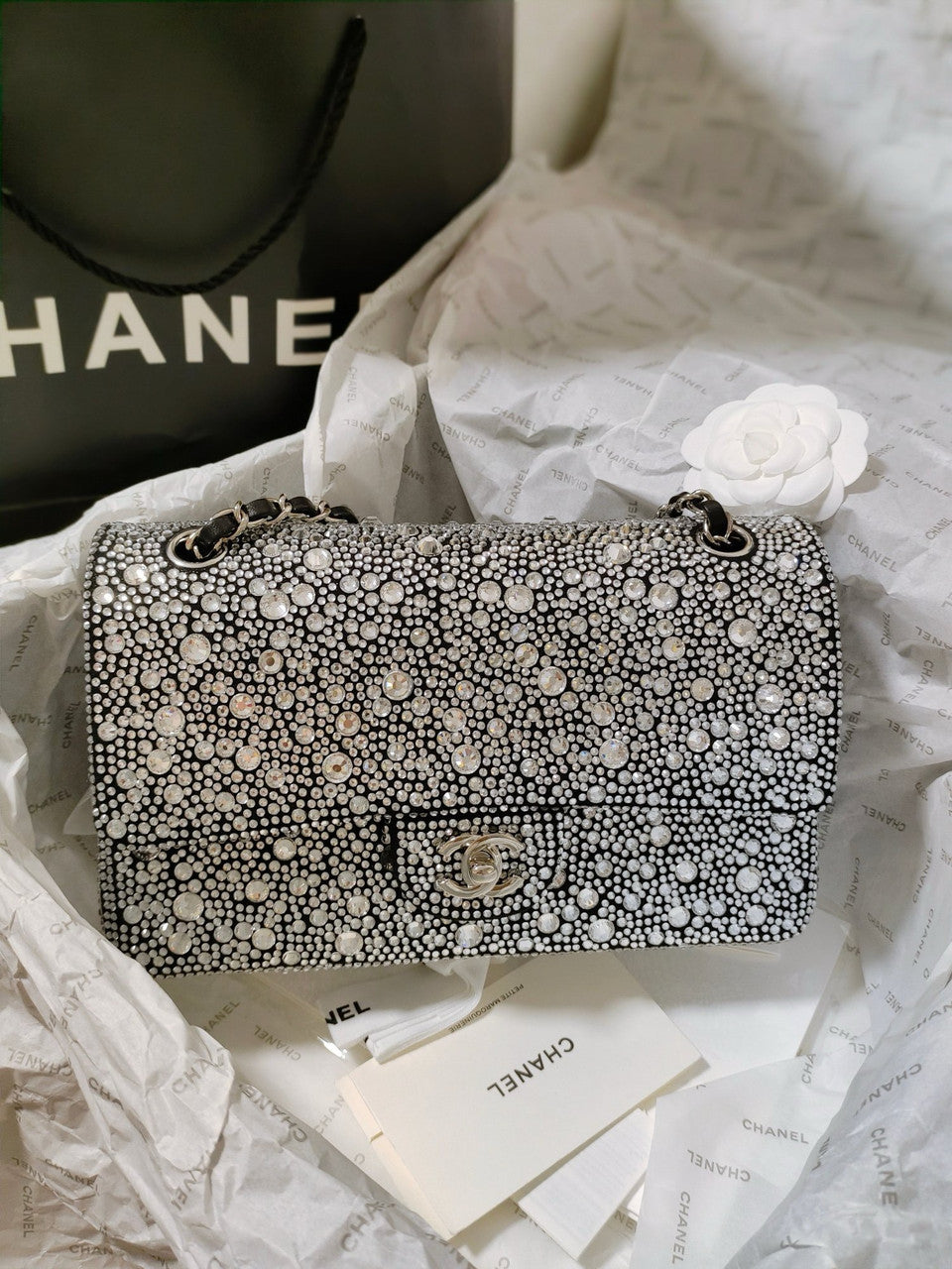 Chanel CRYSTAL FLAP BAG 24S