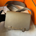 Hermès Geta Etoupe Chevre Gold Hardware