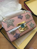 Gucci Limited Edition Padlock embroidered leather shoulder bag