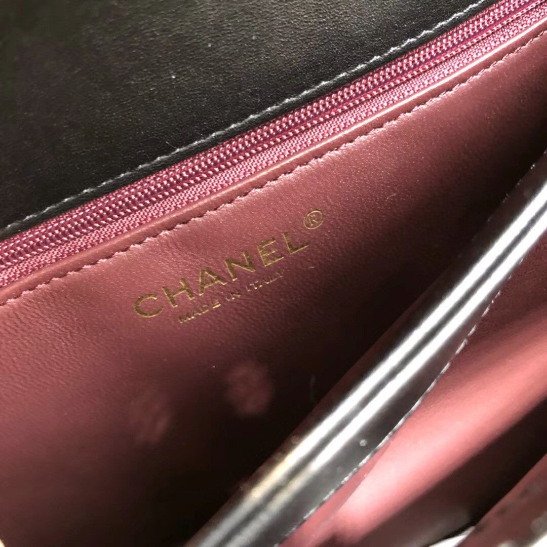 Chanel  Small Trendy CC Top Handle Bag Quilted Lambskin