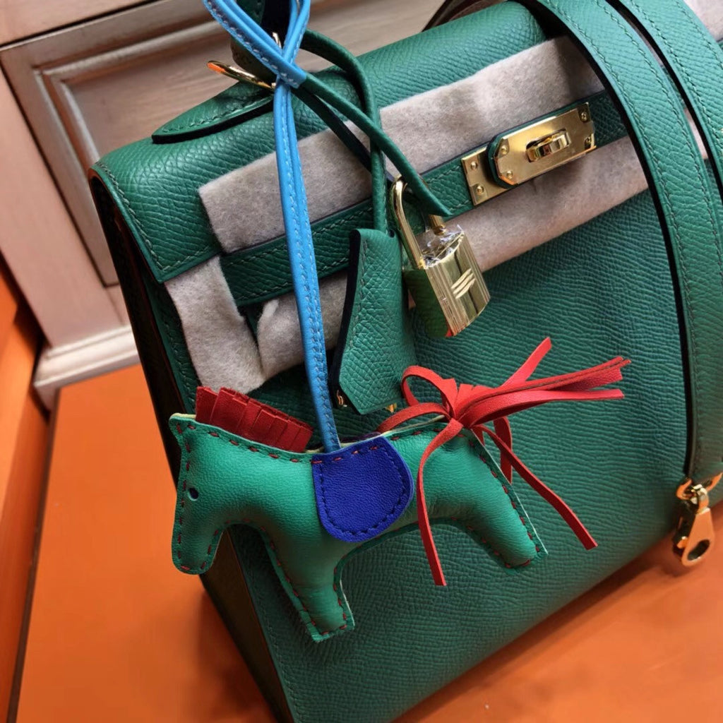Hermes U4 Vert vertigao  Kelly 25 cm Epsom Gold Hardware
