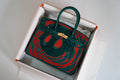 Hermès Birkin 35 Smiley Tote Bag Green