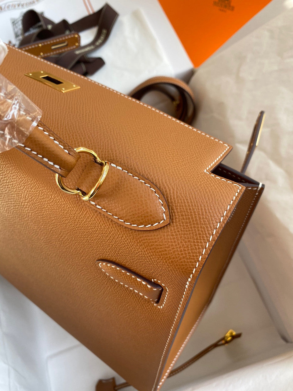 Hermès Gold Kelly 32 Sellier Gold Hardware